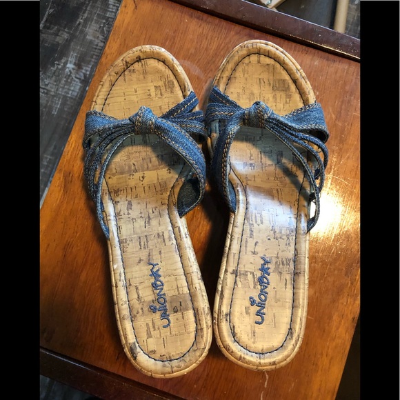 UNIONBAY Shoes - Union Bay Denim Wedges Size 8